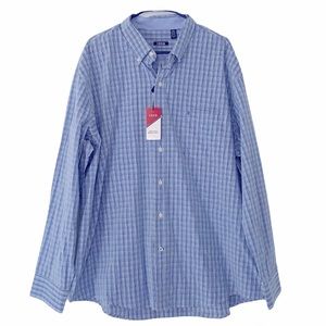 NWT IZOD Check Button Down Dress Shirt